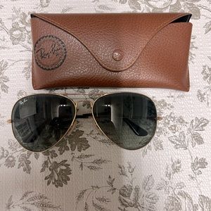 Ray-Ban aviators gold lens grey gradient lenses RB 3025 XL